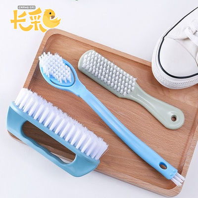 長彩 鞋刷子洗衣刷軟毛清潔洗鞋多功能家用衣服神器長柄塑料板刷